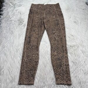 NWOT Fabletics Women's L PureLuxe Animal Print Pocket Leggings Yoga Lounge Gym